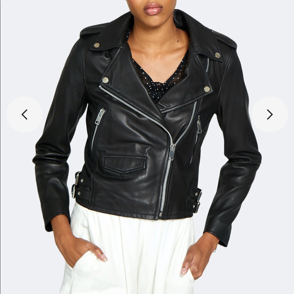 Walter Baker Liz Cropped Moto Jacket
